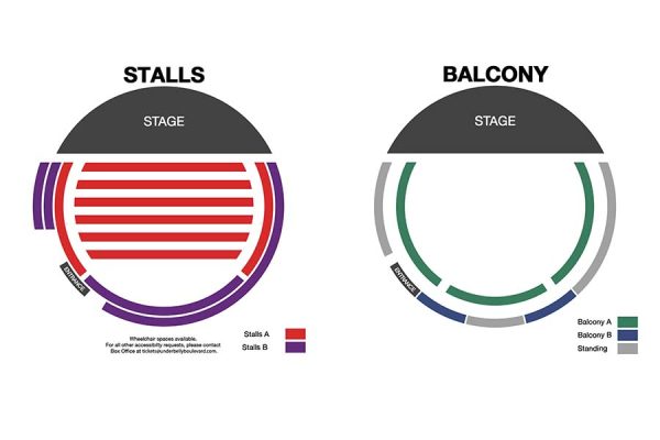 Drag Queens vs Zombies seating plan