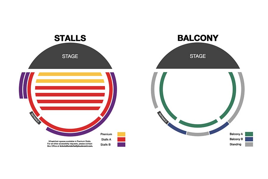 Heated Rivalry: The Unauthorized Musical Parody seating plan